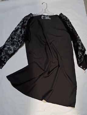 black cocktail dress knee length A-Line V-Neck Knee-Length Black Homecoming Dress with Beading PD037
